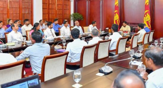 ජනපති සහ ලංවිම සියලු වෘත්තිය සමිති අතර සාකච්ඡාවක්